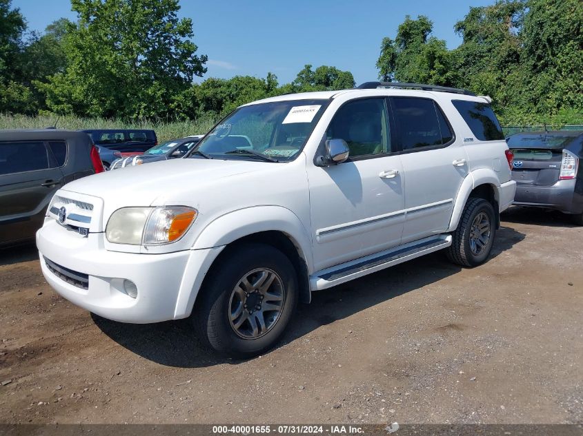 2007 Toyota Sequoia Limited V8 VIN: 5TDBT48A37S290150 Lot: 40001655