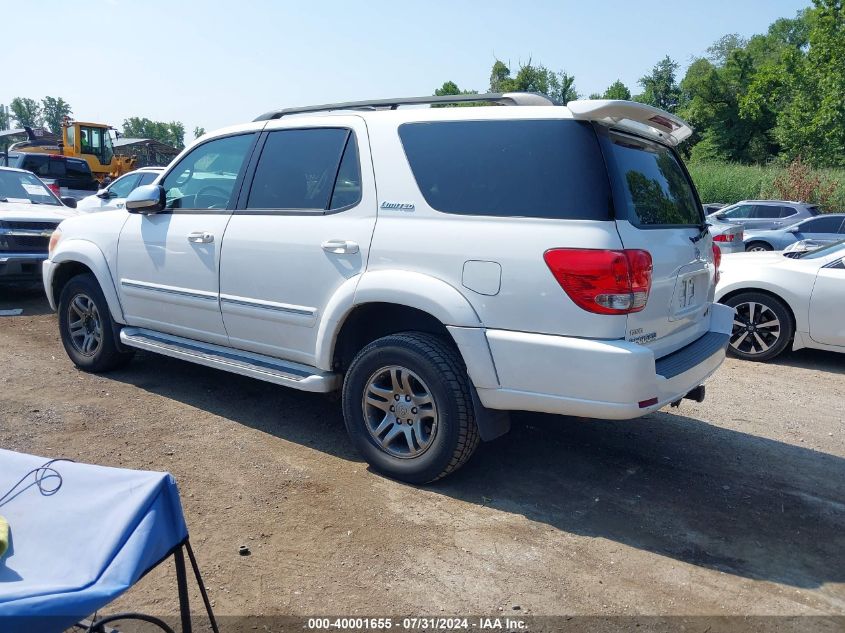 2007 Toyota Sequoia Limited V8 VIN: 5TDBT48A37S290150 Lot: 40001655
