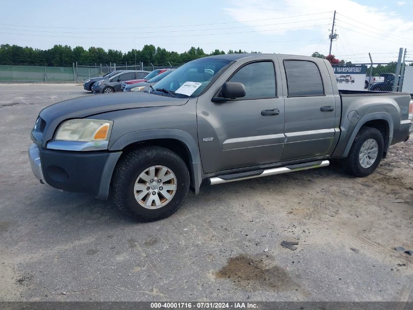 2006 Mitsubishi Raider Duro Cross V6 VIN: 1Z7HT38K46S561823 Lot: 40001716