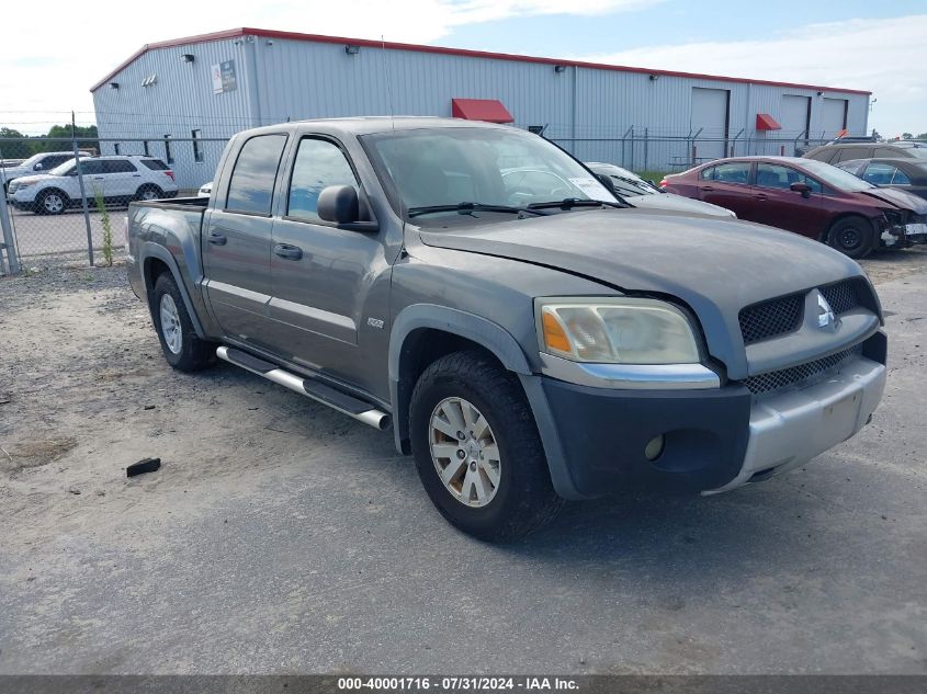 2006 Mitsubishi Raider Duro Cross V6 VIN: 1Z7HT38K46S561823 Lot: 40001716