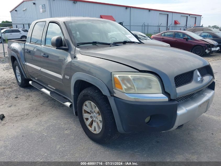 2006 Mitsubishi Raider Duro Cross V6 VIN: 1Z7HT38K46S561823 Lot: 40001716