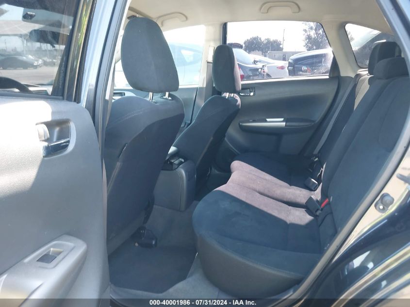 2008 Subaru Impreza 2.5I VIN: JF1GH616X8H801843 Lot: 40001986