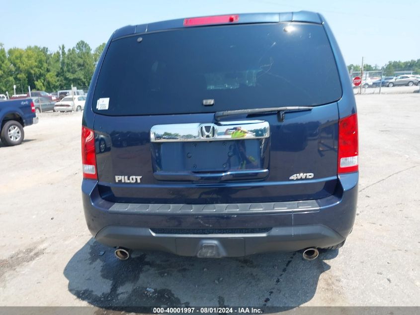 2012 Honda Pilot Ex-L VIN: 5FNYF4H50CB067860 Lot: 40001997