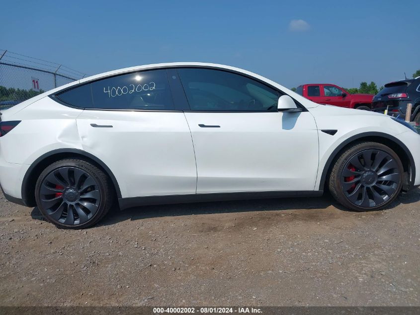 2022 TESLA MODEL Y PERFORMANCE DUAL MOTOR ALL-WHEEL DRIVE - 7SAYGDEF0NF461214