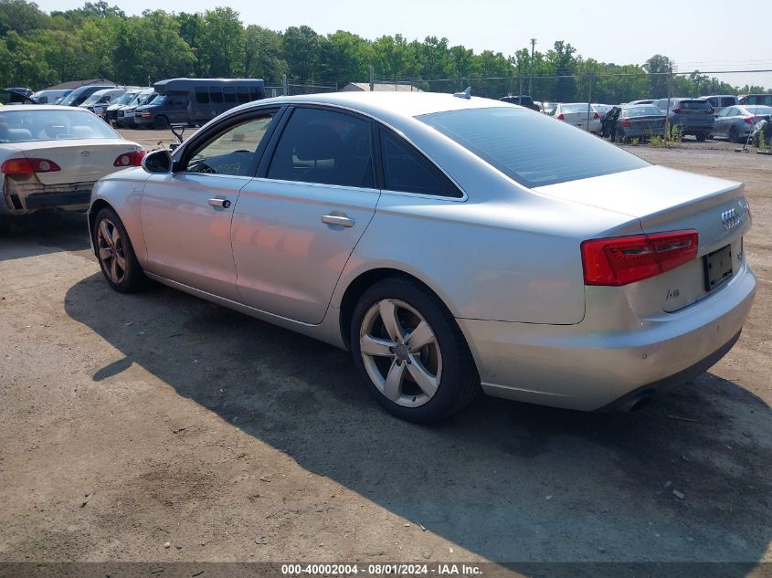 2012 Audi A6 Premium Plus VIN: WAUGGAFC2CN143828 Lot: 40002004