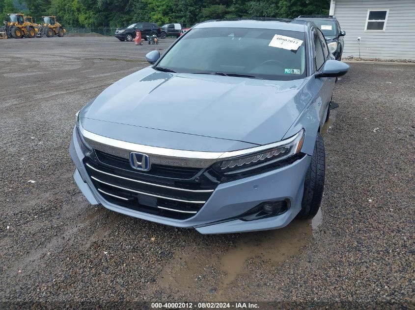 2022 Honda Accord Hybrid Touring VIN: 1HGCV3F92NA025443 Lot: 40002012