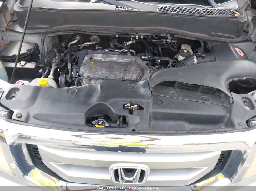 2010 Honda Pilot Touring VIN: 5FNYF4H96AB027394 Lot: 40002039