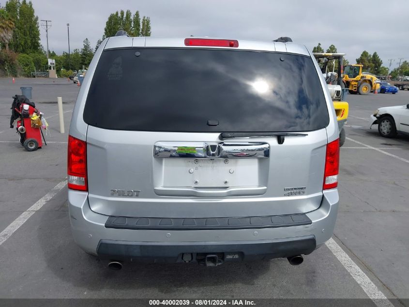 2010 Honda Pilot Touring VIN: 5FNYF4H96AB027394 Lot: 40002039