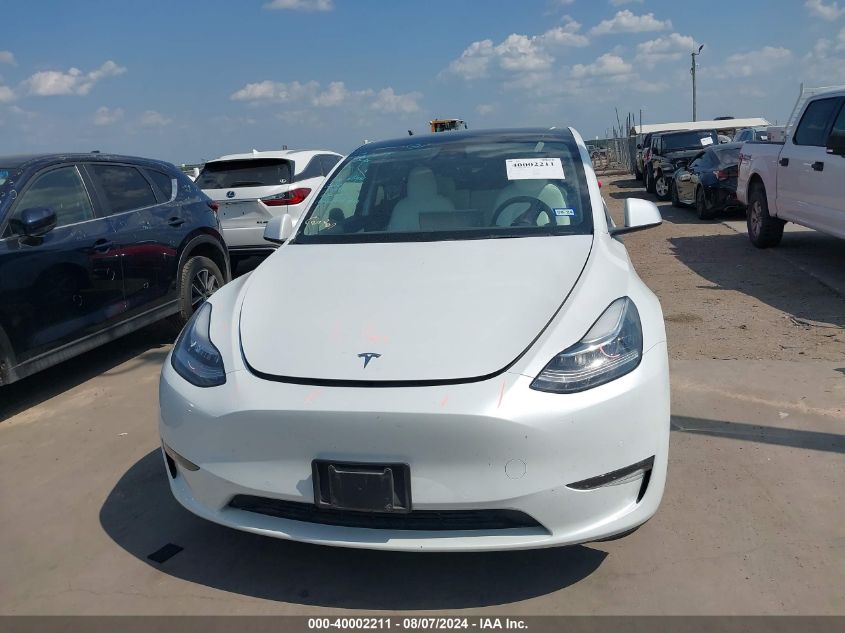 2021 Tesla Model Y Long Range Dual Motor All-Wheel Drive VIN: 5YJYGDEE3MF248552 Lot: 40002211