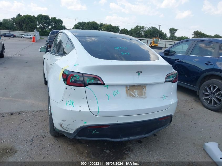 2021 Tesla Model Y Long Range Dual Motor All-Wheel Drive VIN: 5YJYGDEE3MF248552 Lot: 40002211