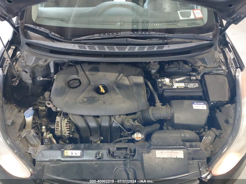 2012 Hyundai Elantra Limited (Ulsan Plant) VIN: KMHDH4AE6CU326003 Lot: 40002215