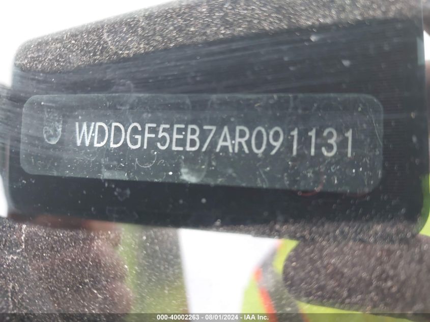 2010 Mercedes-Benz C 300 Luxury/Sport VIN: WDDGF5EB7AR091131 Lot: 40002263