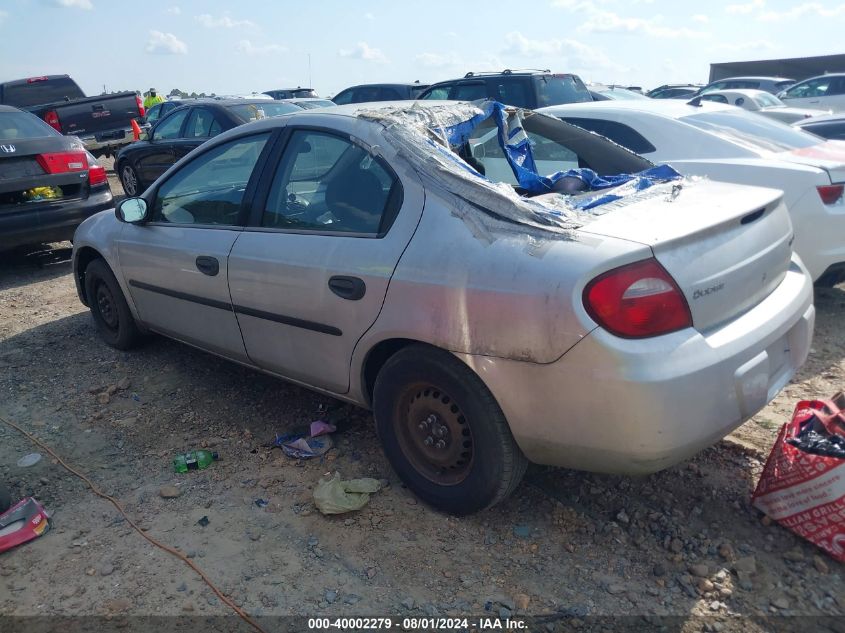 1B3ES26C45D220336 | 2005 DODGE NEON