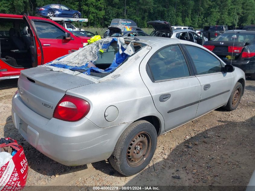 1B3ES26C45D220336 | 2005 DODGE NEON