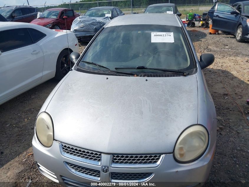 1B3ES26C45D220336 | 2005 DODGE NEON