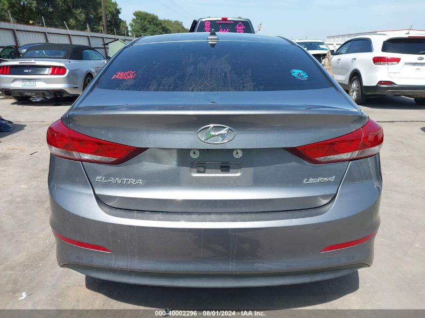 2018 Hyundai Elantra Limited VIN: 5NPD84LF6JH294977 Lot: 40002296