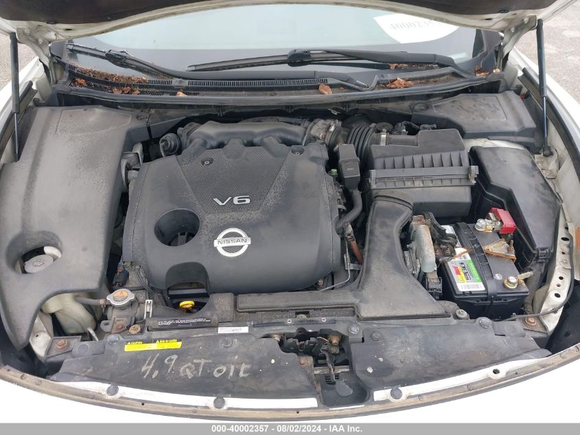 2010 Nissan Maxima 3.5 Sv VIN: 1N4AA5AP9AC824126 Lot: 40002357