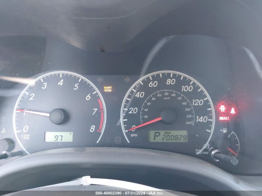 2009 Toyota Corolla Le VIN: JTDBL40E399057417 Lot: 40002390