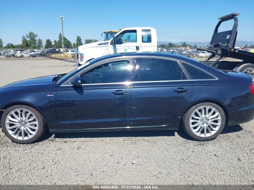 2013 Audi A6 3.0T Premium VIN: WAUGGAFC2DN068100 Lot: 40002405