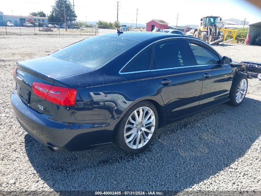 2013 Audi A6 3.0T Premium VIN: WAUGGAFC2DN068100 Lot: 40002405