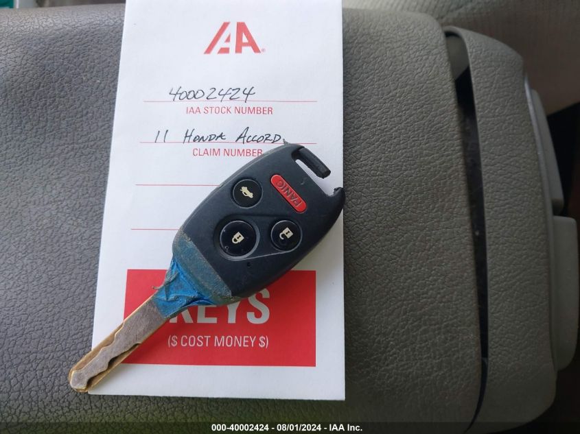 2011 Honda Accord 2.4 Lx VIN: 1HGCP2F30BA142417 Lot: 40002424