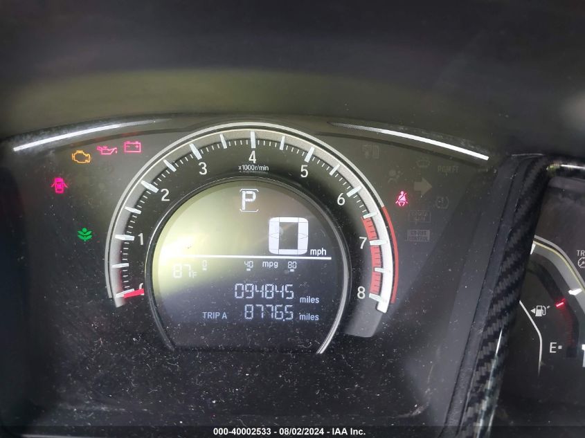 2018 Honda Civic Lx VIN: SHHFK7H2XJU203370 Lot: 40002533