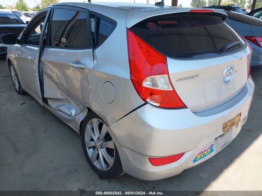 2013 Hyundai Accent Gls/Se VIN: KMHCU5AE1DU067127 Lot: 40002542