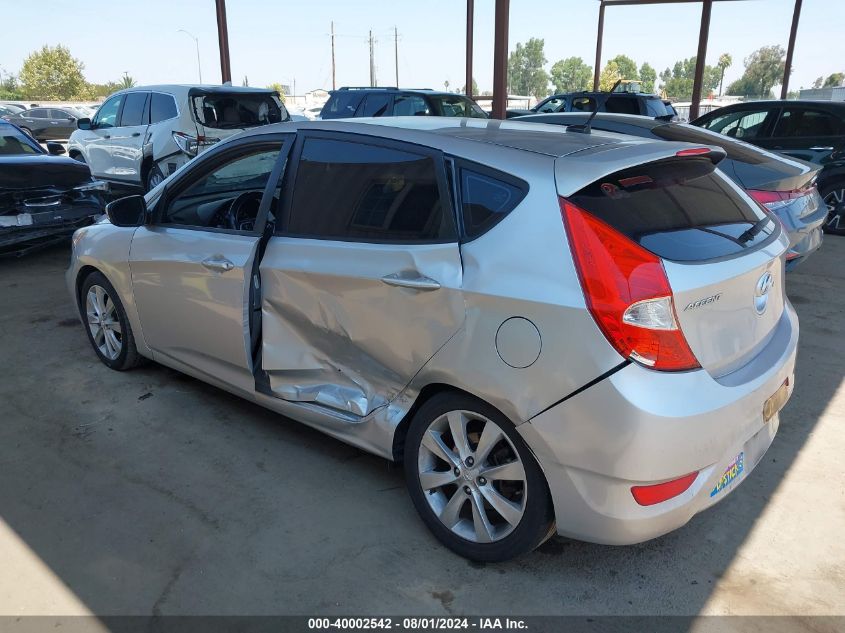 2013 Hyundai Accent Gls/Se VIN: KMHCU5AE1DU067127 Lot: 40002542