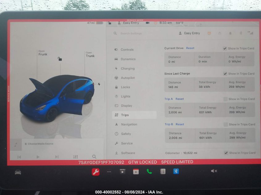 2023 TESLA MODEL Y - 7SAYGDEF1PF707092