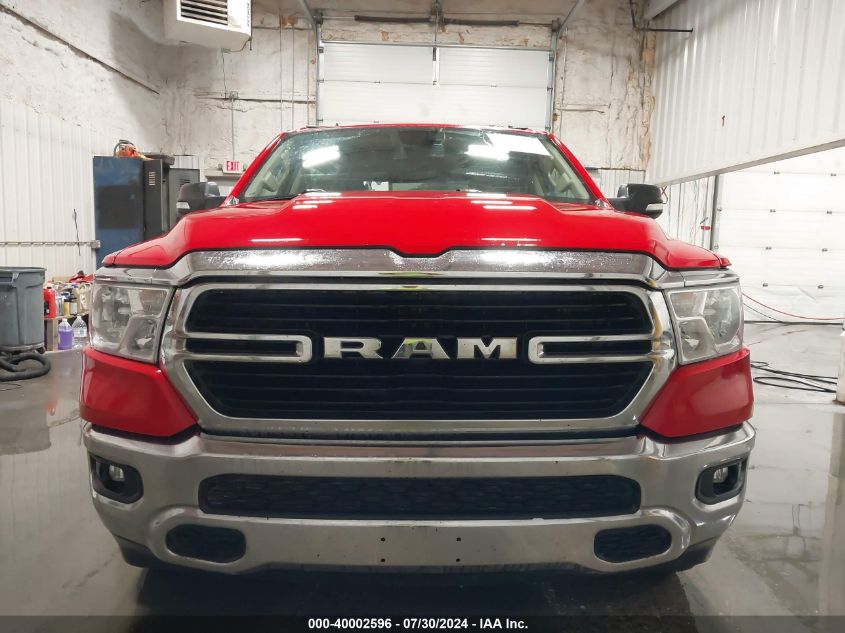 2019 Ram 1500 Big Horn/Lone Star Quad Cab 4X4 6'4 Box VIN: 1C6SRFBT9KN602188 Lot: 40002596