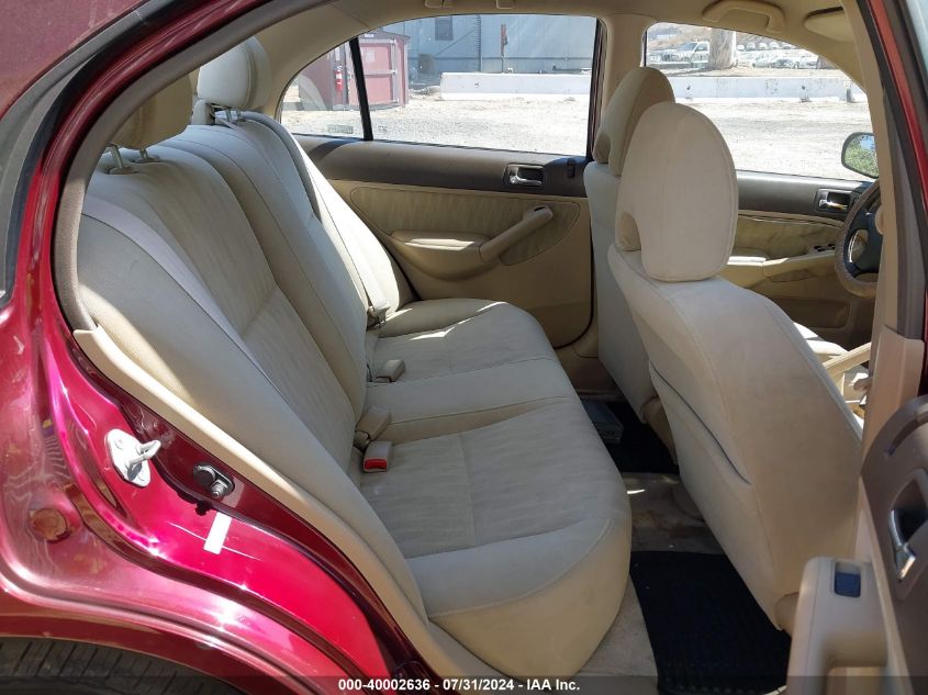 2003 Honda Civic Lx VIN: 1HGES16563L030505 Lot: 40002636