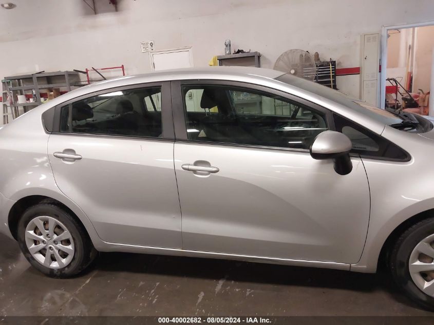 2014 Kia Rio Lx VIN: KNADM4A34E6354319 Lot: 40002682