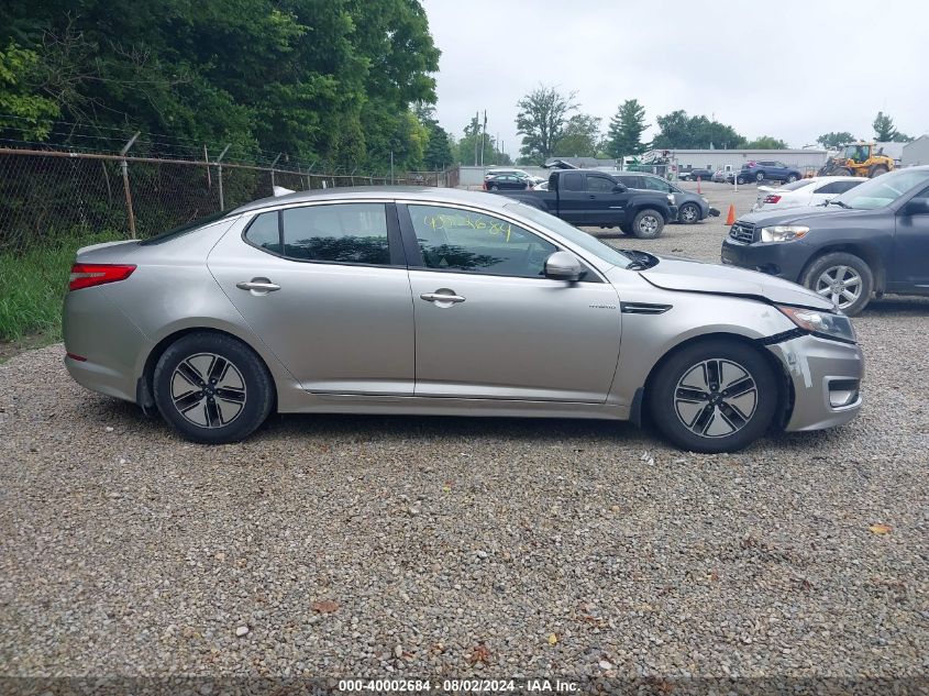 2013 Kia Optima Hybrid Lx VIN: KNAGM4ADXD5046808 Lot: 40002684