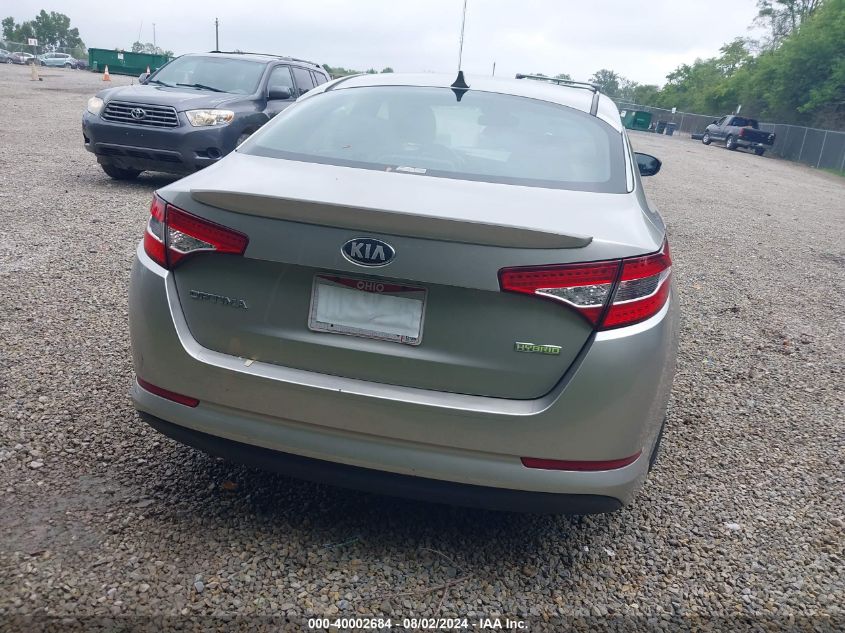2013 Kia Optima Hybrid Lx VIN: KNAGM4ADXD5046808 Lot: 40002684