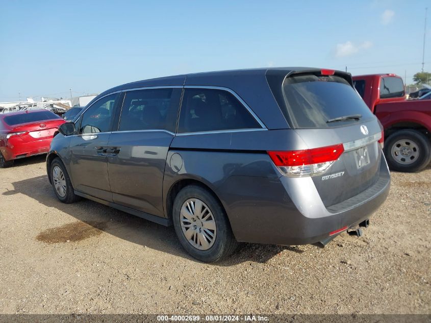 2016 Honda Odyssey Lx VIN: 5FNRL5H27GB110864 Lot: 40002699