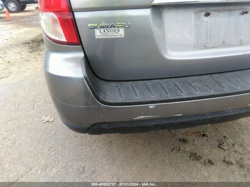2008 Subaru Outback 2.5I Limited/2.5I Limited L.l. Bean Edition VIN: 4S4BP62C887322222 Lot: 40002737