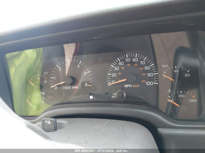 2001 Jeep Cherokee Sport VIN: 1J4FF48S11L500376 Lot: 40002801