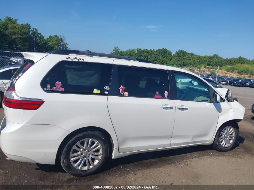 2015 Toyota Sienna Xle Premium 8 Passenger VIN: 5TDYK3DC2FS560983 Lot: 40002807