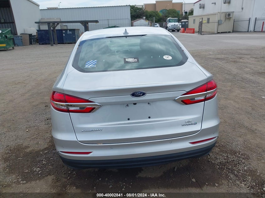 2019 Ford Fusion Hybrid Se VIN: 3FA6P0LU0KR175183 Lot: 40002841