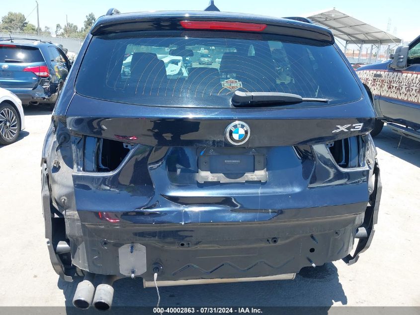 2012 BMW X3 xDrive28I VIN: 5UXWX5C56CL723881 Lot: 40002863