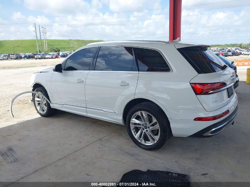 2023 Audi Q7 Premium 45 Tfsi Quattro Tiptronic VIN: WA1ACBF76PD017166 Lot: 40002891