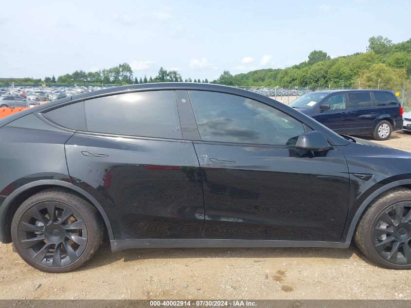 2021 Tesla Model Y Long Range Dual Motor All-Wheel Drive VIN: 5YJYGDEE3MF084686 Lot: 40002914