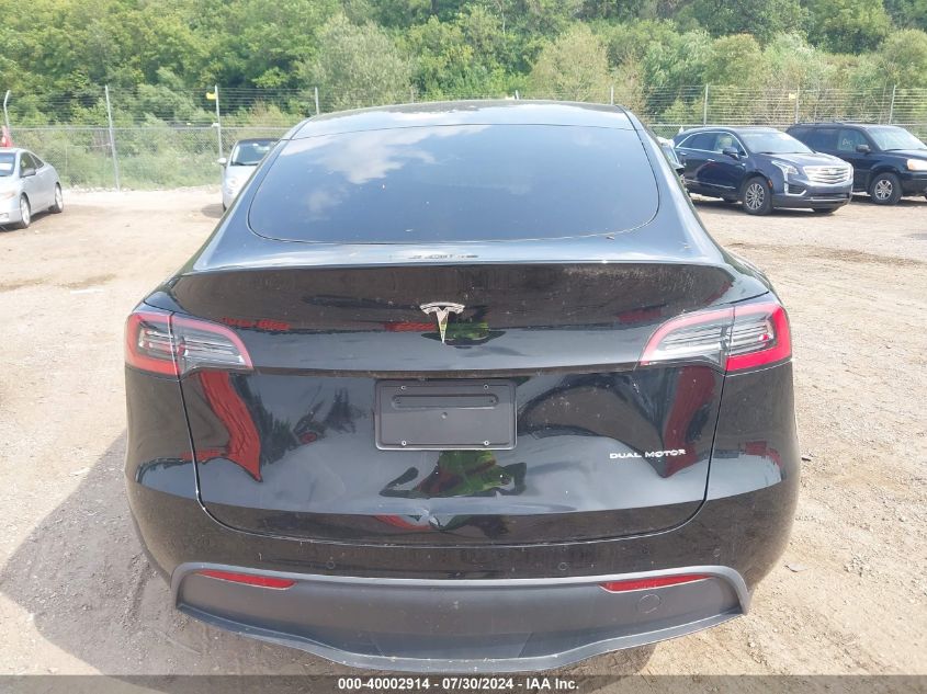 2021 Tesla Model Y Long Range Dual Motor All-Wheel Drive VIN: 5YJYGDEE3MF084686 Lot: 40002914