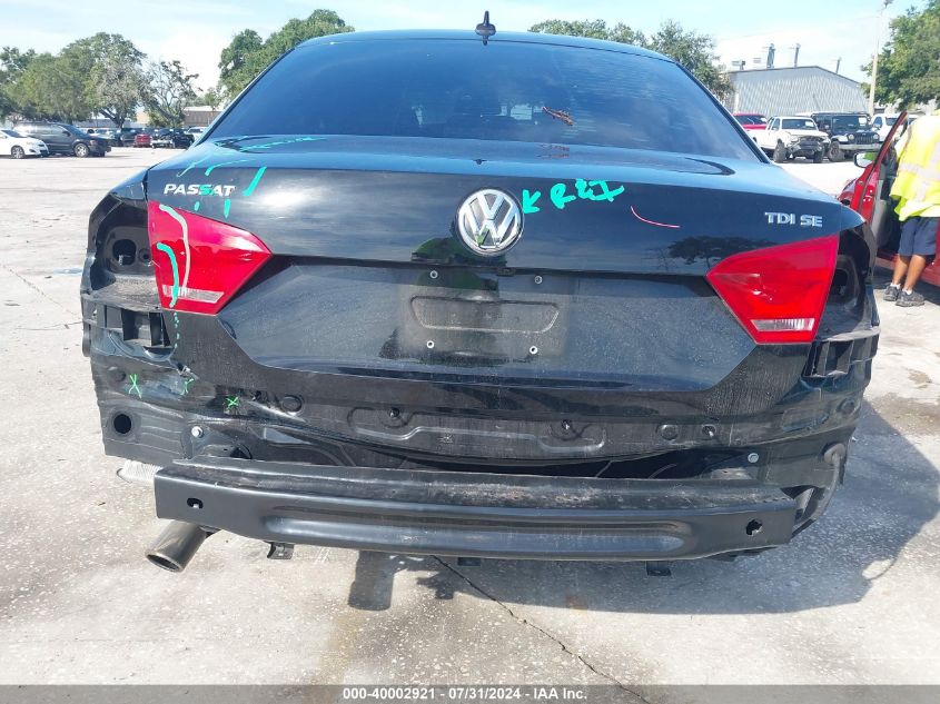 2015 Volkswagen Passat 2.0L Tdi Se VIN: 1VWBV7A37FC084687 Lot: 40002921