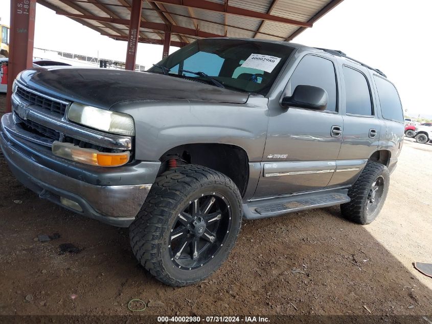 2001 Chevrolet Tahoe Lt VIN: 1GNEK13T61J108766 Lot: 40002980