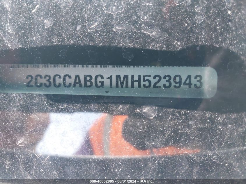 2C3CCABG1MH523943 2021 Chrysler 300 300S