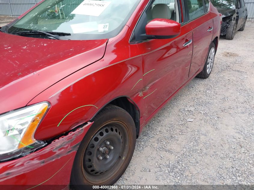 2014 Nissan Sentra Sv VIN: 3N1AB7AP0EY293594 Lot: 40002988