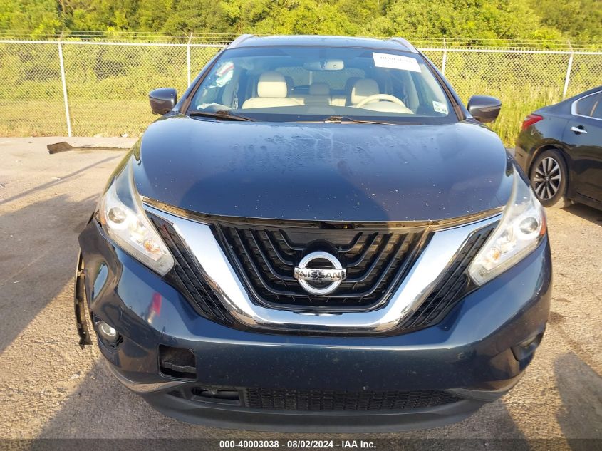 2016 Nissan Murano S/Sl/Sv/Platinum VIN: 5N1AZ2MG4GN169671 Lot: 40003038