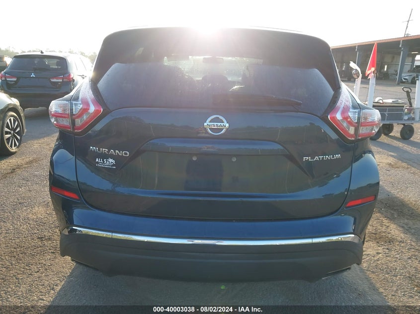 2016 Nissan Murano S/Sl/Sv/Platinum VIN: 5N1AZ2MG4GN169671 Lot: 40003038
