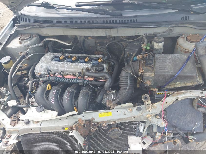 2004 Toyota Corolla S VIN: 2T1BR32E34C219653 Lot: 40003046